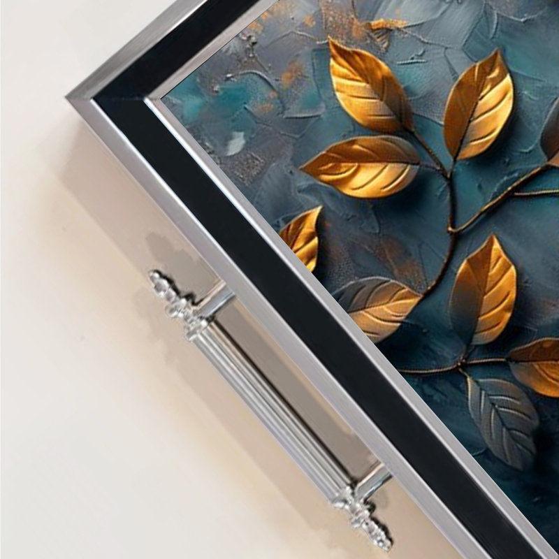 Elegant Glass Tray, 19.7 x 11.4 x 1.4 inches | 100% Durable Glass Construction | Easy to Clean with Damp Cloth | Ideal for Serving, Decorative Display, and Organizing | Stylish Addition to Home Décor