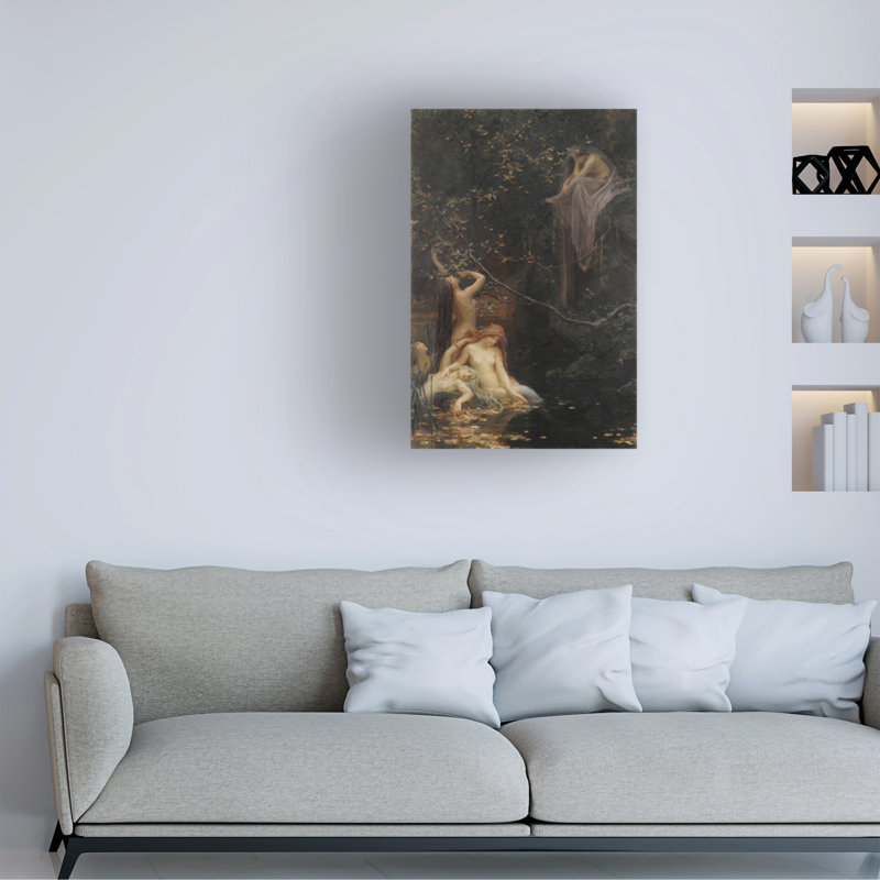 «Max Pirner Fairies» par The Brook, 1895, art sur toile, H 19 po x l 12 po