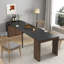 Table de salle à manger extensible moderne multifonctionnelle avec prise de courant, table extensible peu encombrante avec rangement pour les fêtes, les mariages, les réunions et les célébrations-1645019361-1645019375