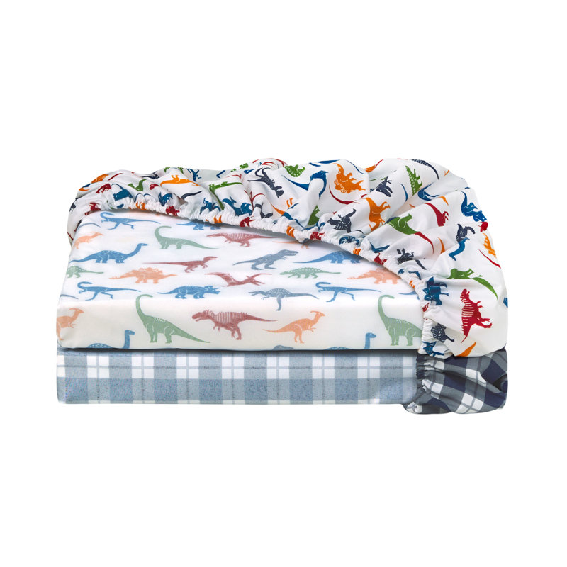 Ensemble de draps Dino Fun, Ensemble de draps pour lit simple + 2 pièces supp