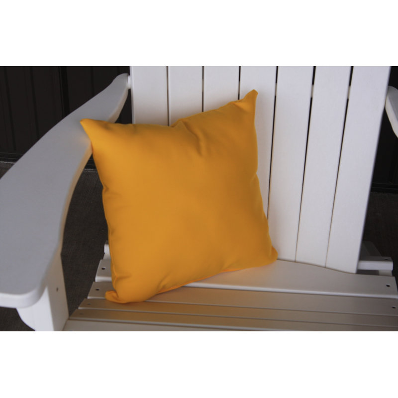 Housse de coussin d'extérieur carré Sundown, H 15 po x l 15 po, Jaune