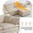 Chenille Cloud Sofa ，4-seat Sofa Couch with Ottoman for Living Room -41756445-41756440