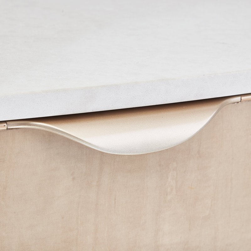 Malibu Crest Marble Coffee Table, Blush/Chardonnay/Creamy Pearl