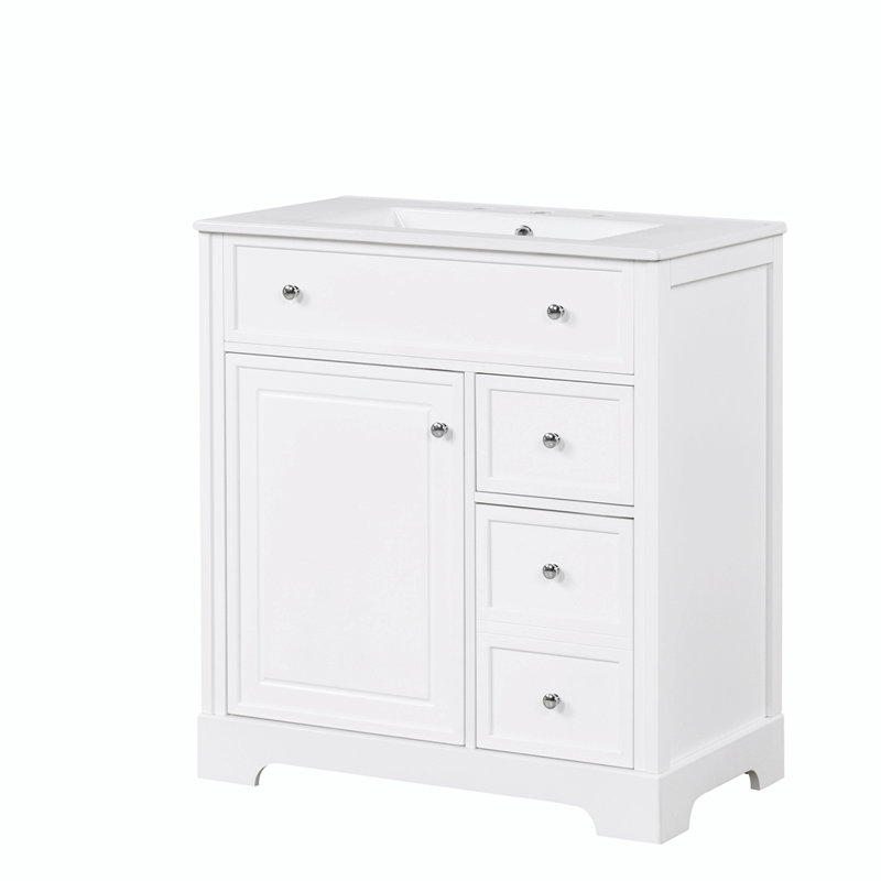 Ensemble de meuble-lavabo simple 30 po avec plateau en céramique Sylvi
