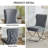 Tufted Velvet Upholstered Dining Chair with Silver Metal X-Legs-1998082129