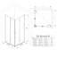  Double Bifold Doors Shower Enclosure with Acrylic Tray L Shape Square 1000 x 1000mm WxD 6mm Safety Glass