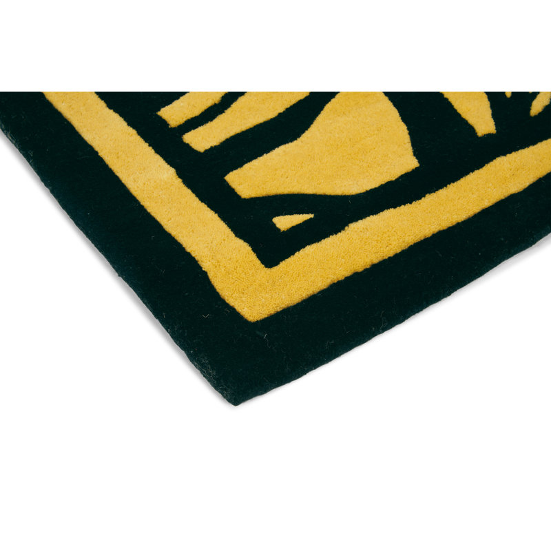 Hand Tufted Wool Abstract Area Rug, Rectangle 8'2" x 11'6"