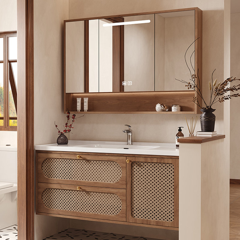 Simple retro style bathroom cabinet