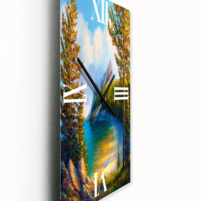 Horloge murale Morning Sun by the Wild Beach, Petit