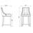 Fifth Avenue Traditional Vegan Leather Upholstered Beech Wood Counter Stool in Light Gray-53598450-98788204