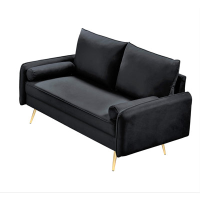 Drema 58'' Velvet Loveseat