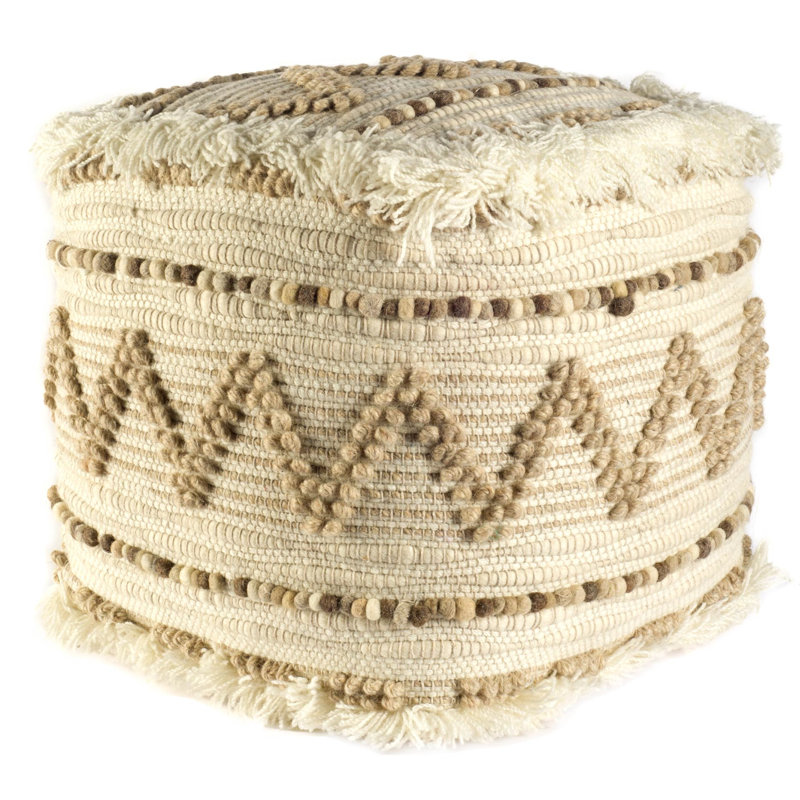 Repose-pieds beige 18 po