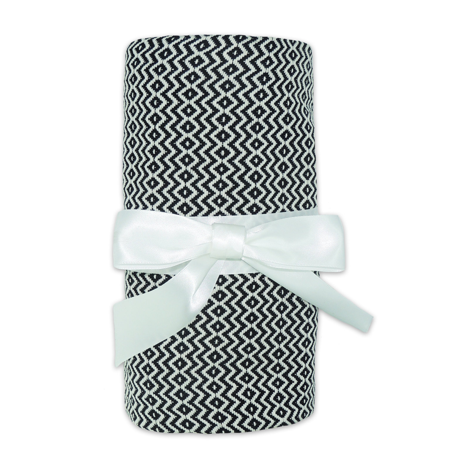 Dacion Cotton Throw Blanket, Gray Geometric