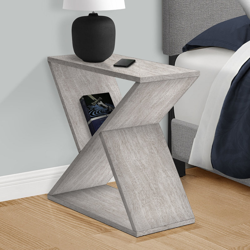 Lampe de salon contemporaine avec accoudoirs et table de bout, Grey Wash