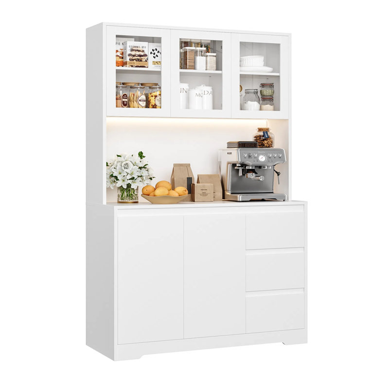 70.9'' Kitchen Pantry, White