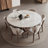 Sintered Stone Solid Wood Ash white and brown Dining Table-106862763