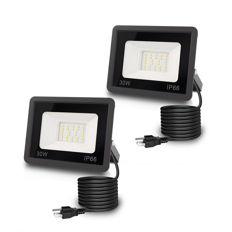 Light Sensor Floodlights，Automatic Security Flood Lighting IP66 Waterproof Flood Lights