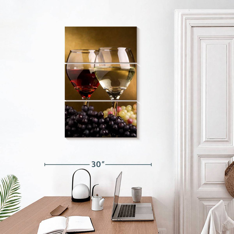 Yarlin Red And White Wine Grapes, 32" H x 20" W