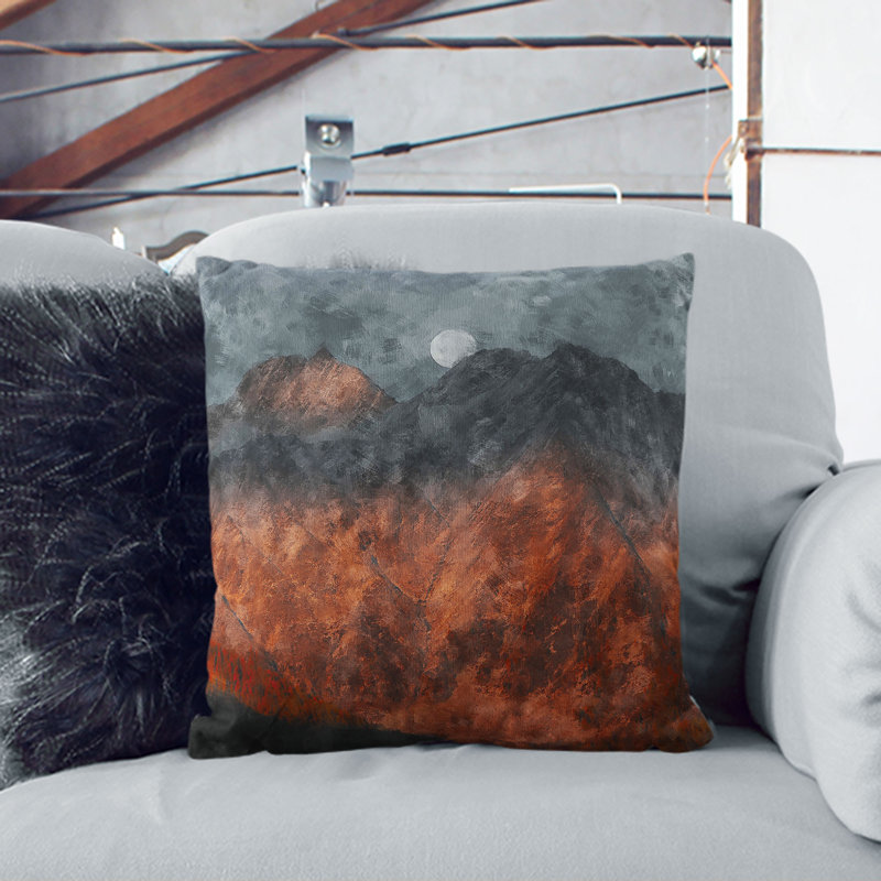 Square Throw Cushion, Stone, 40cm H x 40cm W x 15cm D