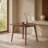 Solid Wood Upholstered Dining Table Set-1750838435