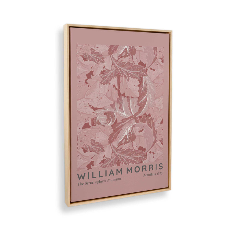 «Blush Acanthus» par William Morris, reproduction sur toile, H 48,75 po x l 32,75 po x P 1,75 po