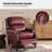 Anre Genuine Leather Recliners with Nailhead Trim (Set of 2)-1543531480