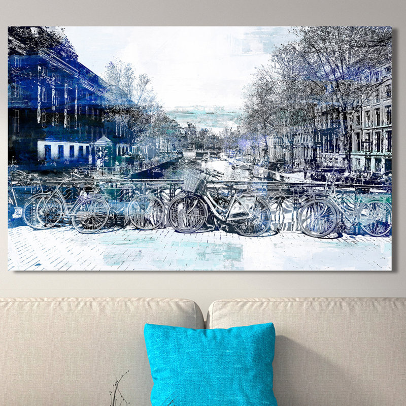 « amsterdam i », reproduction d’impression sur toile tendue, H 24 po x l 40 po