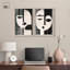 The Mask Shadowbox Print Modern Livingroom Art Set by Art Remedy, Black Frame, 10 x 15-464919673-464919675