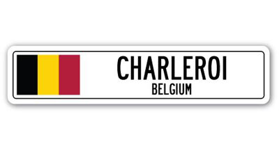 Plaque de rue Bocanegra, Charleroi, Belgique