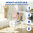 Clothes Drying Rack, Drying Rack Clothing with Height-Adjustable, Foldable Gullwings Laundry Drying Rack-1355735566
