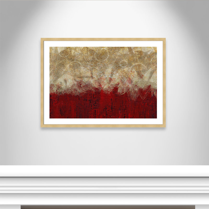 Coriddi «Majestic Red», reproduction de peinture à l'huile encadrée