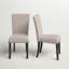 Chaise d'appoint rembourrée en lin Chasteen