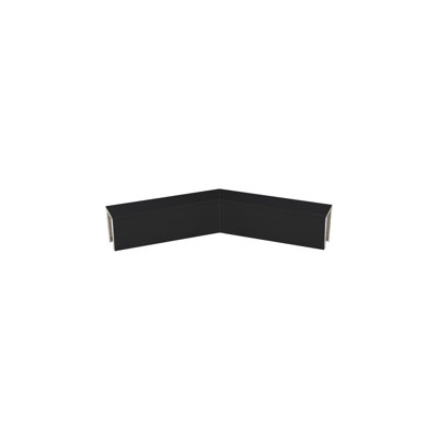FHC CRU7H3MB 135 Degree Horizontal Corners 6" x 6" with Internal Sleeve - Matte Black