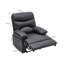 Faux Leather Manual Swivel Recliner