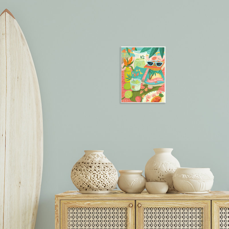  "Tropical Drinks on Beach", art mural par Laura Watson