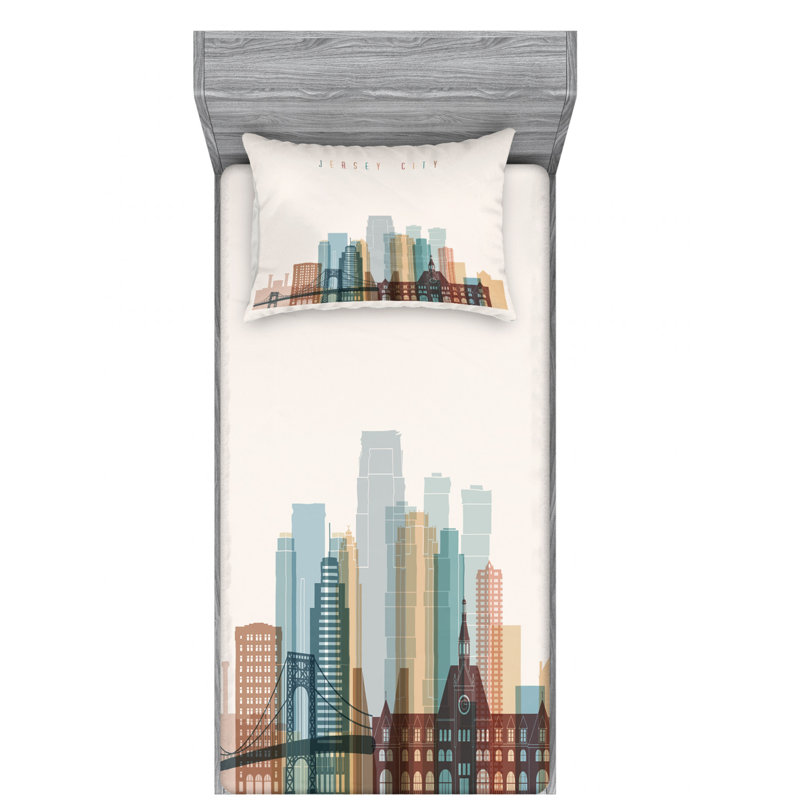 Microfiber Sheet Set, Twin XL Sheet Set with Fitted Sheet