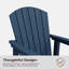 Chaise berçante rotative en PEHD Adirondack-1779270045