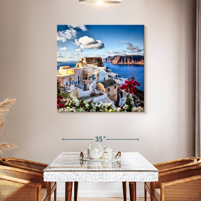 Gillard, la ville d'Oia, Santorini I, H 39 po x l 39 po