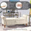 Banc de rangement capitonné à boutons de 62 po pour la chambre à coucher de 62 po, repose-pieds rembourré en tissu moderne, banc de fenêtre, accoudoirs roulés pour chambre à coucher, salon, vestibule-205906355