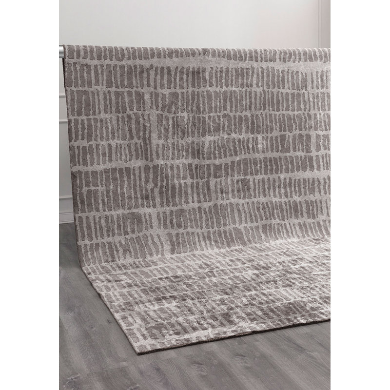 Saori Abstract Hand Loom Indoor / Outdoor Area Rug, Rectangle 6'6" x 9'10"