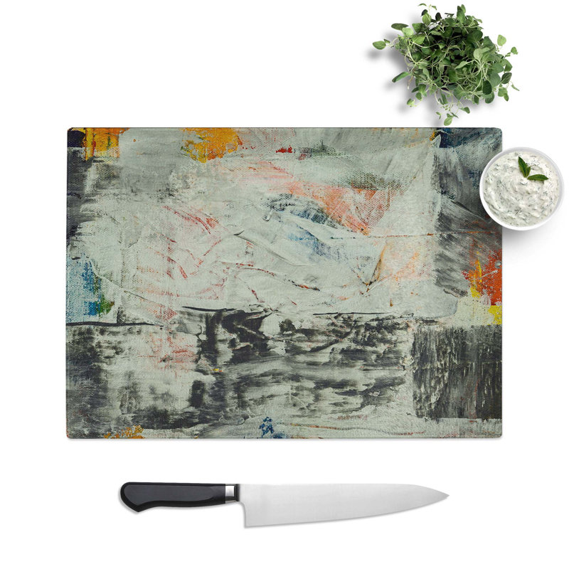 Tempered Glass Art Painting Vol.262 Chopping Board, 39 cm W x 28.5 cm L