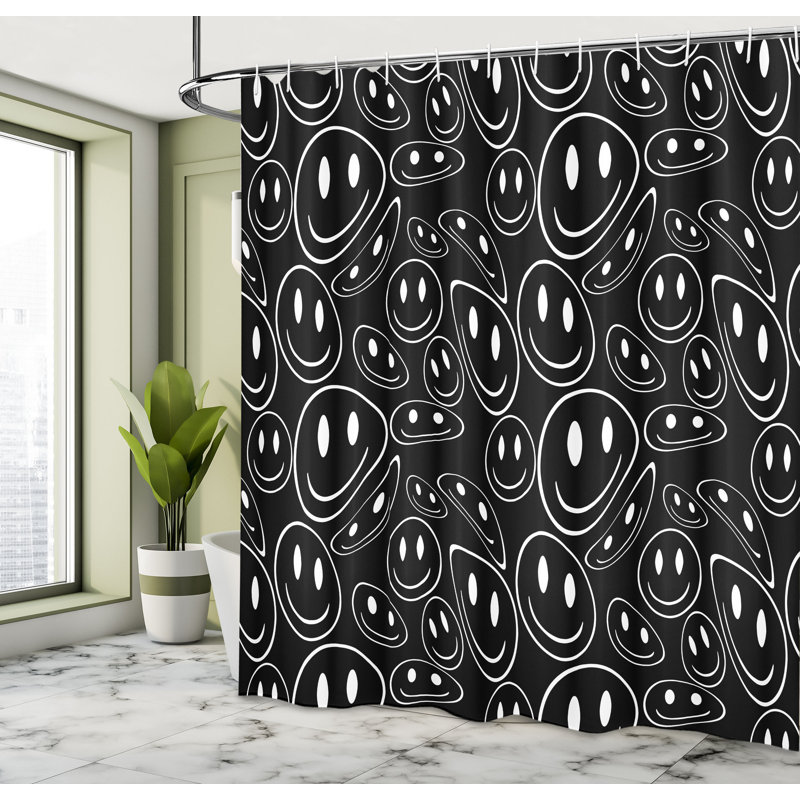 Abstract Shower Curtain with Hooks Included