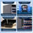 Freestanding Wine Cabinet, Stylish Wine Cooler With UV-Resistant Glass Door, LED Light & Storage Rack