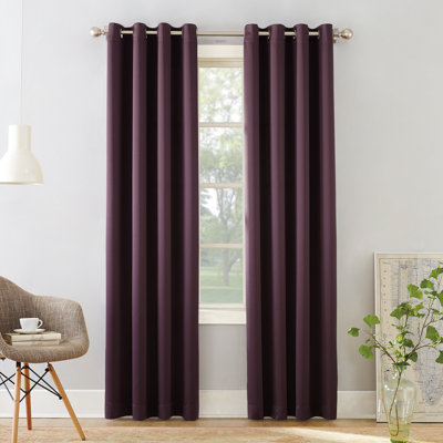 Panneau de rideau à oeillets à économie d'énergie thermique - Basics by Wayfair ™