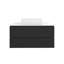 36 po W Meuble-lavabo mural simple gris avec lavabo