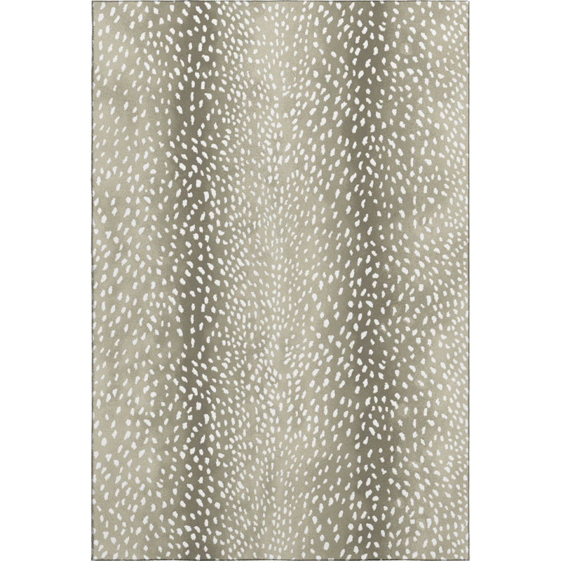 Premium Machine Washable Merilou AMF44 Fawn Rug, Rectangle 5' x 7'6"