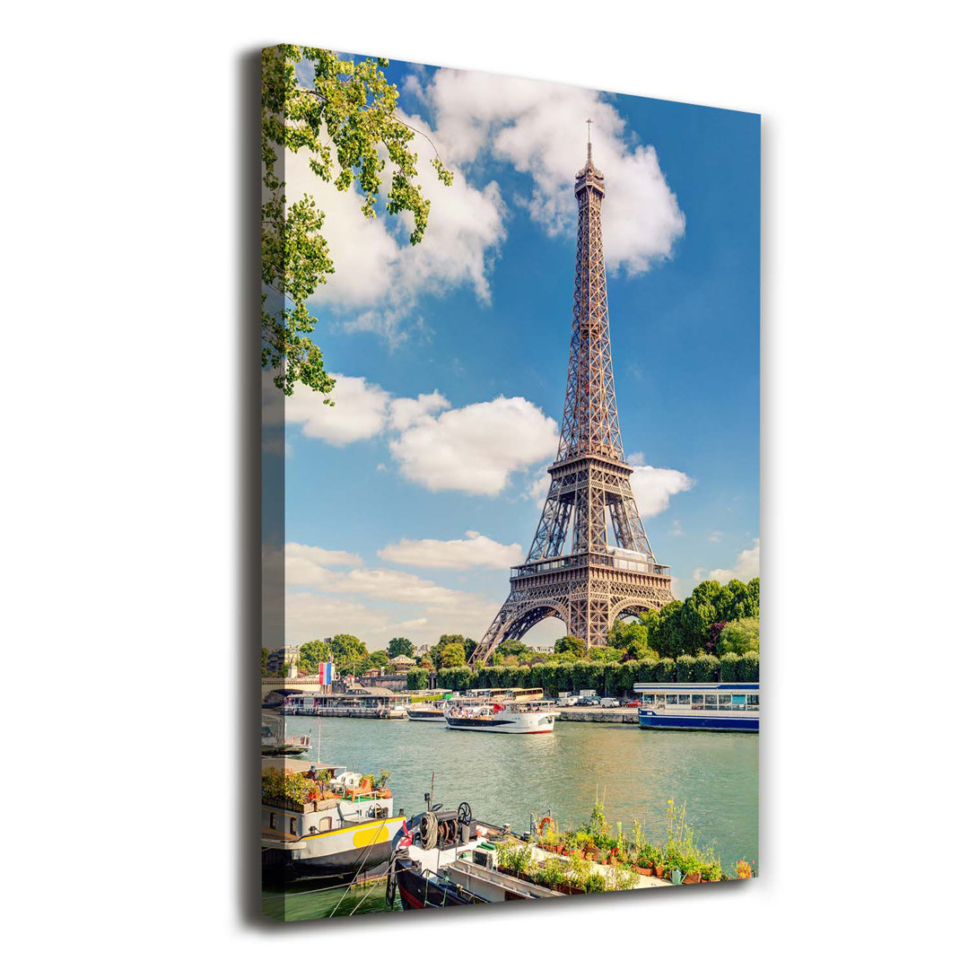 Eiffel Tower Paris - Wrapped Canvas Print