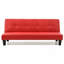 Canapé-lit polyvalent rouge contemporain
