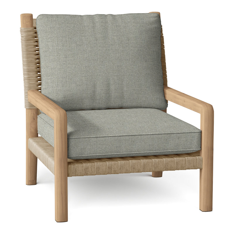 Hudson Outdoor Lounge Chair, Hudson Natural Cord, Perigold Play Sage