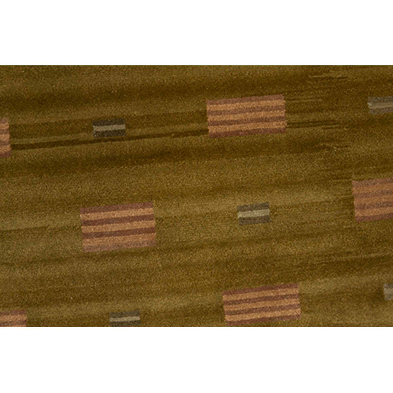 Wool Ikat Area Rug in Brown